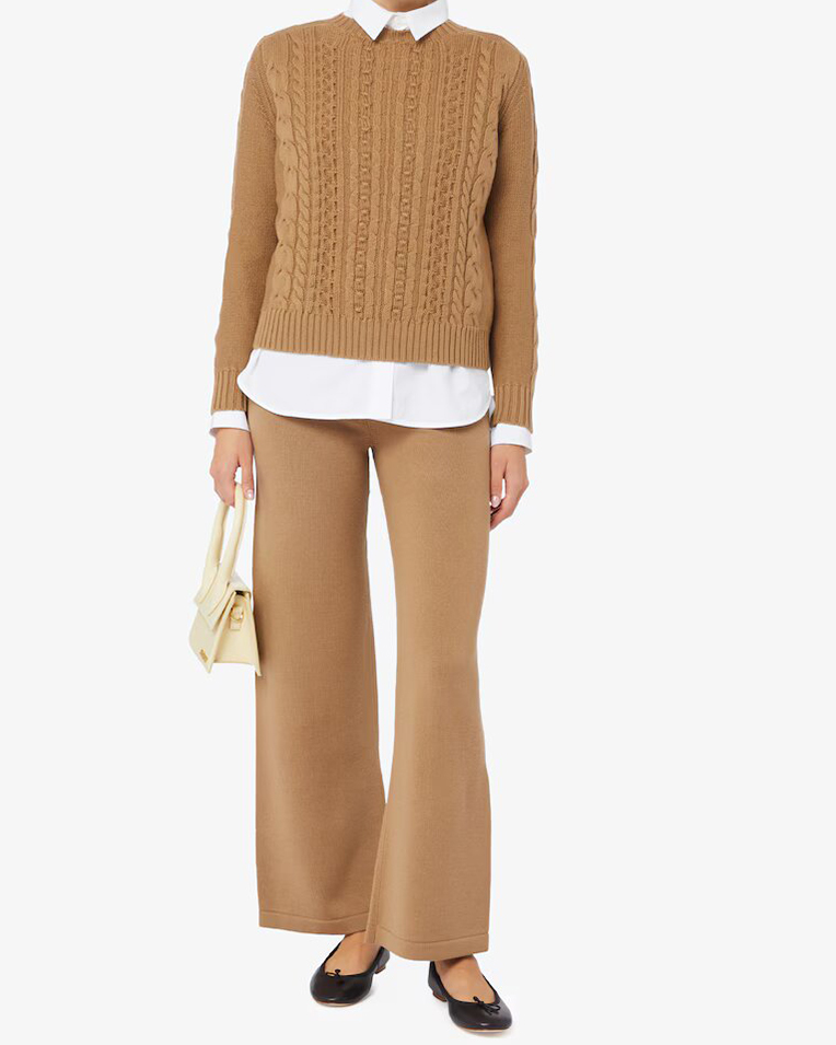 Женский костюм Max Mara Verusca + Visone шерсть бежевый 2333660736600-002 + 2333360336600-002