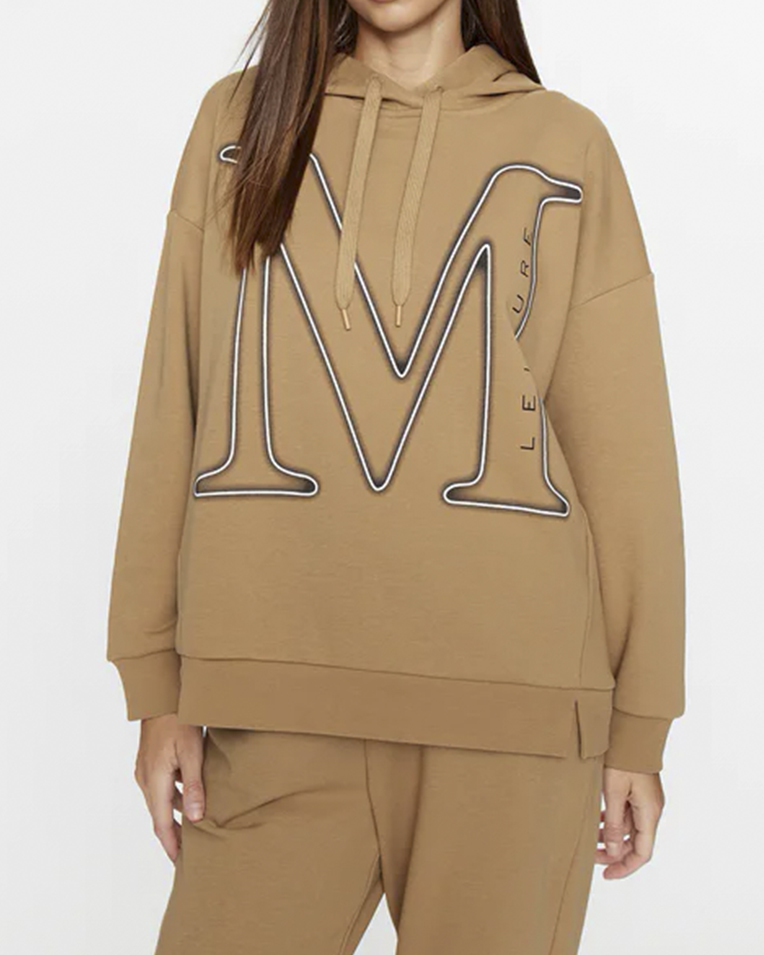 Жіночий костюм Max Mara Leisure світшот з штанами бавовна бежевий 2339260-23378608