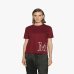 Жіноча футболка Max Mara Monviso з логотипом бордовий 2339760336600 13