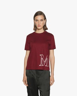 Женская футболка Max Mara Monviso с логотипом бордовый 2339760336600 13