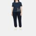 Жіноча футболка Max Mara Monviso з логотипом синій 2339760336601 12