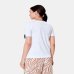 Женская футболка Max Mara Obliqua с принтом белый 2416941108600 11
