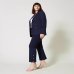 Женские брюки Twinset с пуговицами Oval T вискоза синий 241TP2273