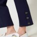Женские брюки Twinset с пуговицами Oval T вискоза синий 241TP2273