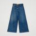 Жіночі джинси широкого крою Twinset Wide leg jeans with belt синій поліестер 241TP2662