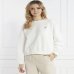 Женский свитшот Twinset с логотипом хлопок белый  241TP2673