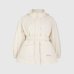 Жіноча парка Max Mara Circolo з капюшоном та ременем молочний 2426486018600-017