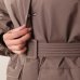 Жіноча парка Max Mara Circolo з капюшоном та ременем шоколад 2426486018600-018