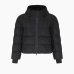 Жіночий пуховик короткий Max Mara Candia з капюшоном чорний 2426486058600-003