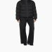 Жіночий пуховик короткий Max Mara Candia з капюшоном чорний 2426486058600-003