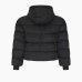 Жіночий пуховик короткий Max Mara Candia з капюшоном чорний 2426486058600-003