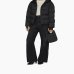 Жіночий пуховик короткий Max Mara Candia з капюшоном чорний 2426486058600-003