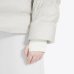 Жіночий пуховик короткий Max Mara Candia з капюшоном світло сірий 2426486058600-001