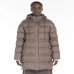 Жіночий пуховик подовжений Max Mara Master з капюшоном шоколад 2426486068600-002
