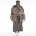 Жіночий пуховик подовжений Max Mara Master з капюшоном шоколад 2426486068600-002