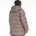 Жіночий пуховик подовжений Max Mara Master з капюшоном шоколад 2426486068600-002