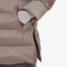 Жіночий пуховик подовжений Max Mara Master з капюшоном шоколад 2426486068600-002