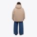 Жіночий пуховик парка Max Mara Capsula oversize з капюшоном темно бежевий 2426486078600-002