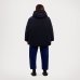 Жіночий пуховик парка Max Mara Capsula oversize з капюшоном темно синя 2426486078600-003