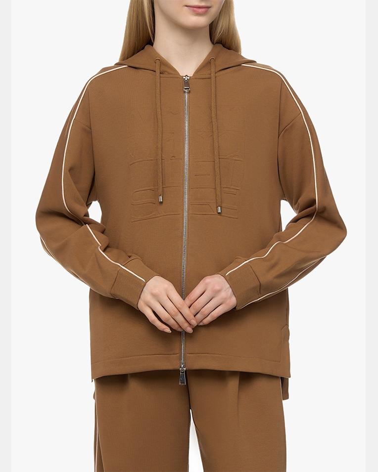 Жіночий худі Max Mara Albore бавовна коричневий 2426926018600 3