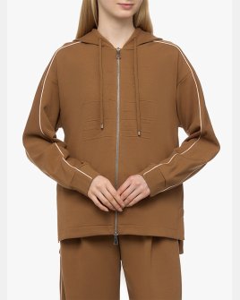 Жіночий худі Max Mara Albore бавовна коричневий 2426926018600 3