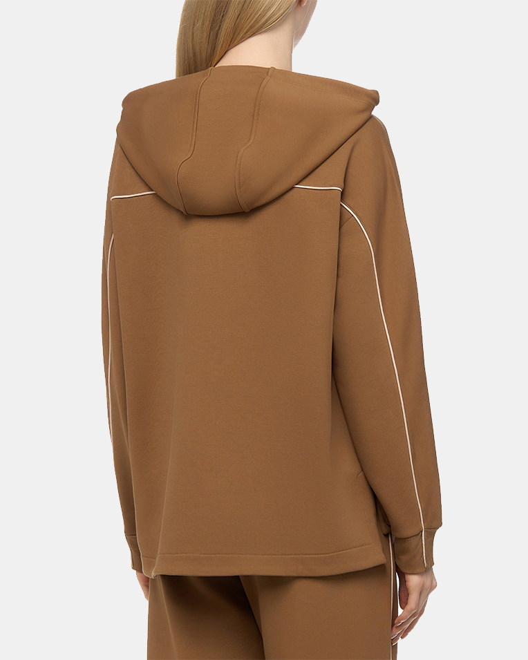 Жіночий худі Max Mara Albore бавовна коричневий 2426926018600 3
