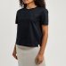 Женская футболка Max Mara Paggio с аппликацией Regular Fit синяя 2426946038-003