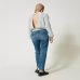 Жіночі класичні джинси з ременем Twinset Oval T блакитний 242TP2560