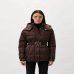 Жіночий пуховик Twinset з ременем Оval T коричневий 242TT2381-11946