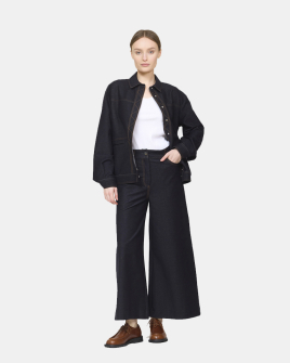 Жіночі кюлоти Max Mara Fausto бавовна синя 2516781037 Жіночі кюлоти Max Mara Fausto бавовна синя 2516781037