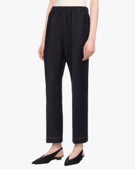 Жіночі штани звуженого крою Max Mara Ombra бавовна синя 2516781047 650 003