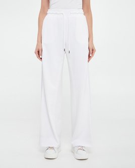 Женские спортивные штаны Max Mara Veles c шелковой тесьмой прямые белый 2516781097 01