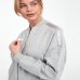 Женский худи Max Mara Dodo на молнии хлопок шелковой тесьмой серый 2516921017