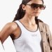 Женский топ Max Mara SAX приталенная логотип белый 2516941027 001