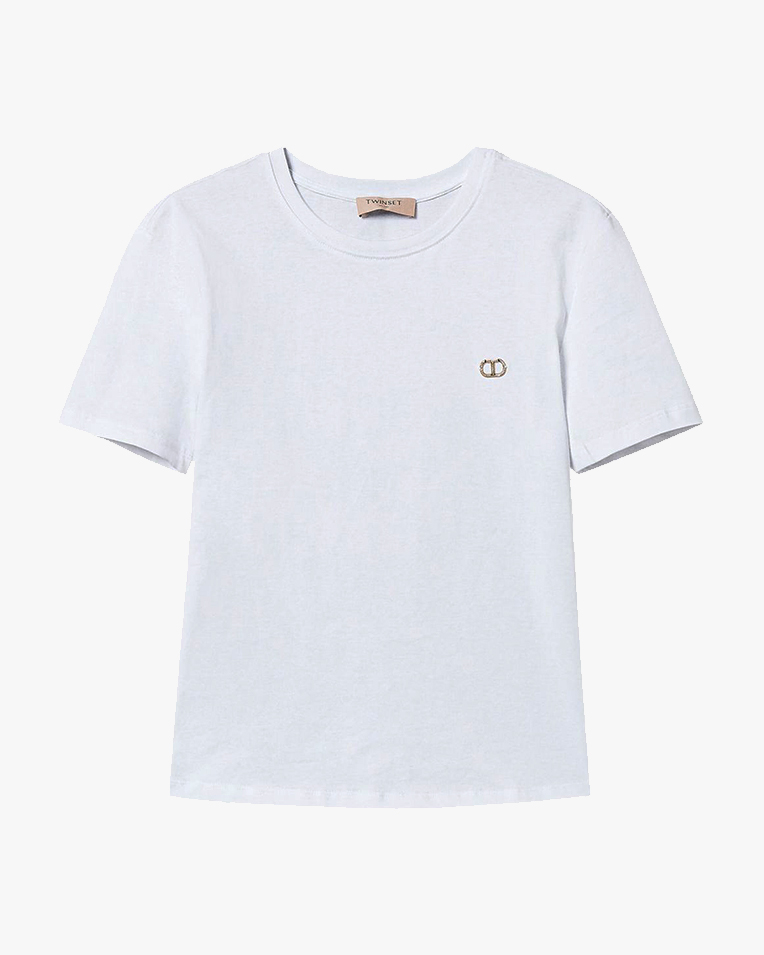 Жіноча футболка Twinset Regular Fit білий 251TP2074-00001