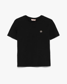 Жіноча футболка Twinset Regular Fit чорний 251TP2074-00006