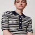 Женское платье Twinset двухцветное миди с ажурным узором 251TP3190-12261