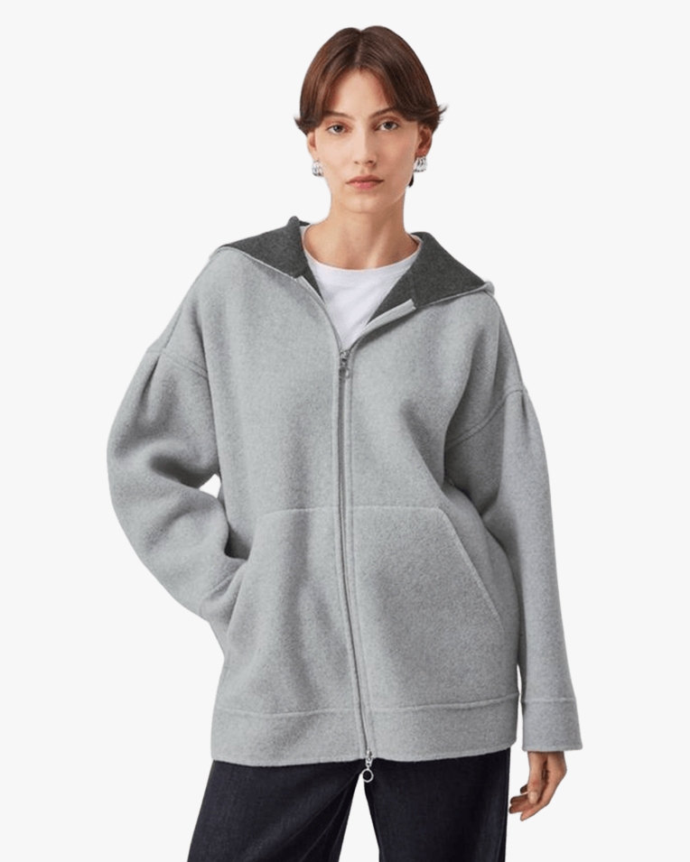 Женский шерстяной бомбер Max Mara Weekend Sottile серый 25269160186002