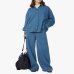 Жіночі джинси широкого крою Max Mara Weekend Vega бавовна сині 2615181041 002