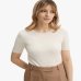 Жіночий джемпер Max Mara Gabarra з додаванням шовку молочний 26153610816001
