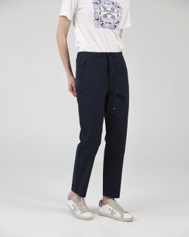 Женские брюки Max Mara хлопок синий 2616131027003