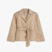 Женская куртка Max Mara Sequoia укороченная бежевый 2616481027022