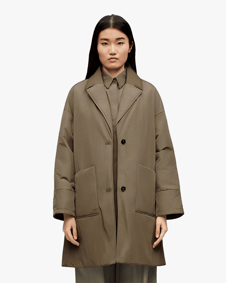 Женская куртка Max Mara Sequoia удлиненная хаки 2616481027022