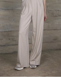 Женские брюки Max Mara Ginnico с добавлением вискозы бежевый 2616781037001