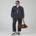 Женский костюм Max Mara джинсовый жакет с брюками, синий 26169110176002 26167810276002