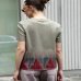 Жіноча футболка Max Mara Negozi з аплікацією зелена 26169410576002