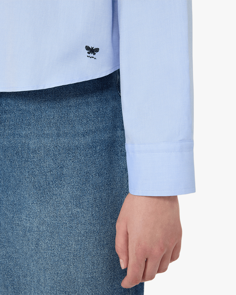 Женская рубашка Max Mara Weekend Nuoro хлопок голубой 2625116091002