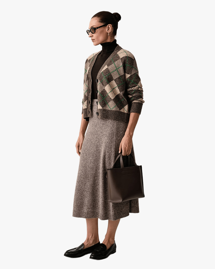 Кардиган жіночий Max Mara Weekend Abile укорочений з додаванням вовни бежевий 2625346082001