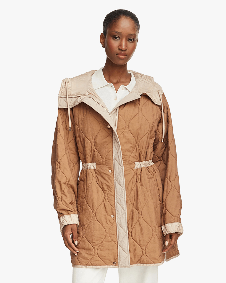 Женская парка Max Mara Weekend Alcamo двусторонняя бежевый 2625496011021