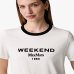 Женская футболка Max Mara Weekend Wkdedison хлопок белая 2625976041000